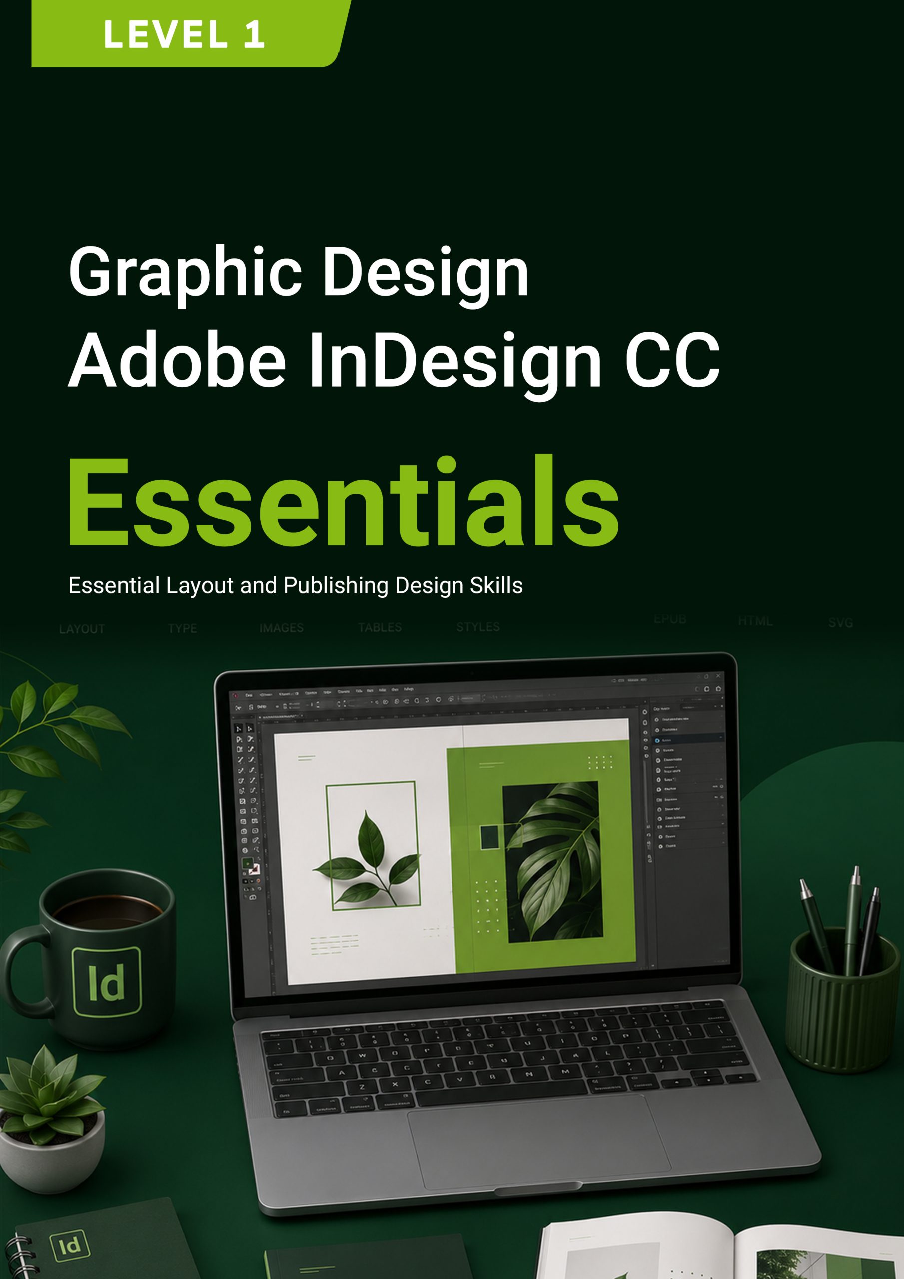 123. Graphic Design (Adobe InDesign CC) Level 1