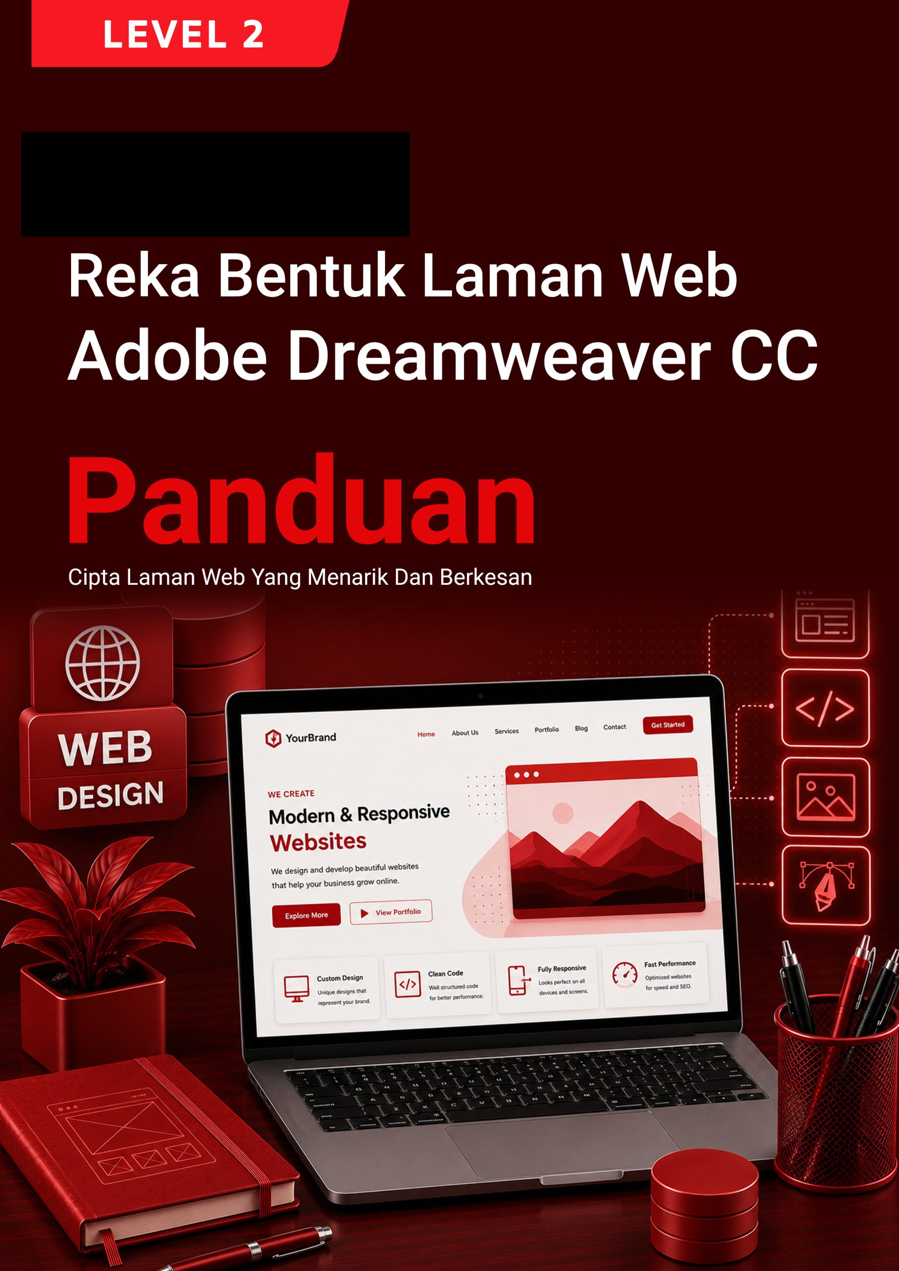 244. Reka Bentuk Laman Web (Adobe Dreamweaver CC) Level 2