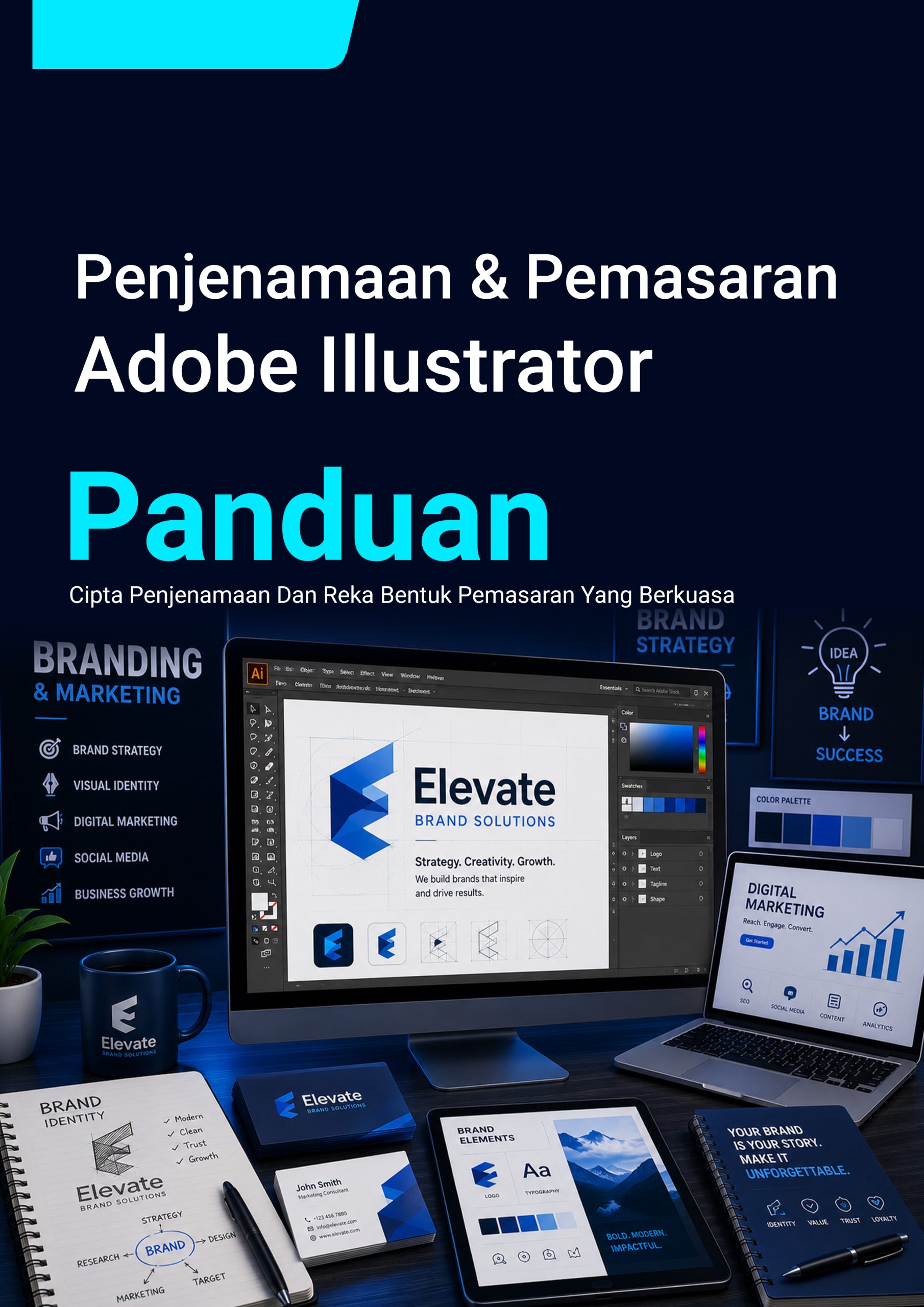 50. Penjenamaan & Pemasaran (Adobe Illustrator)