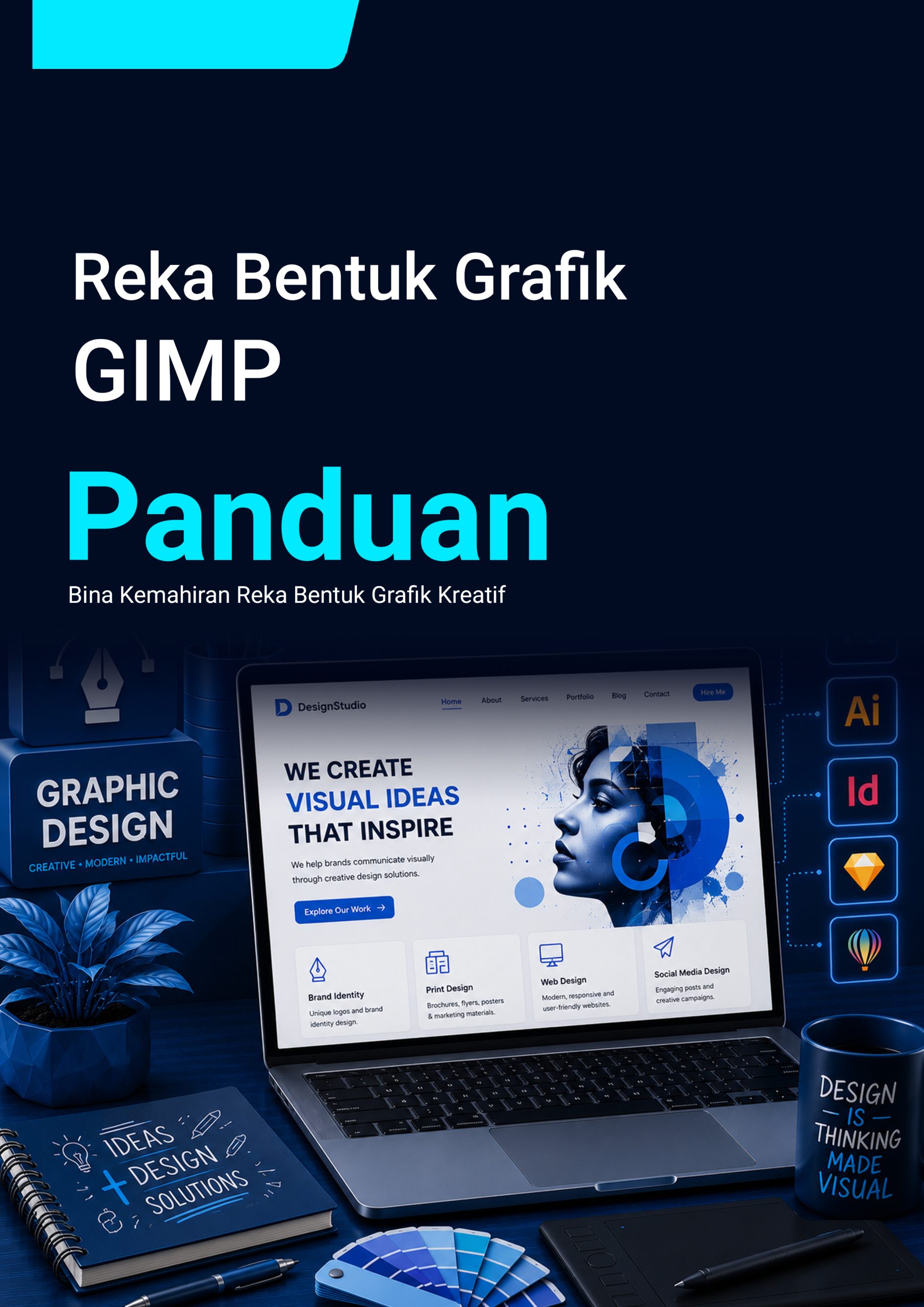 133. Reka Bentuk Grafik (GIMP)