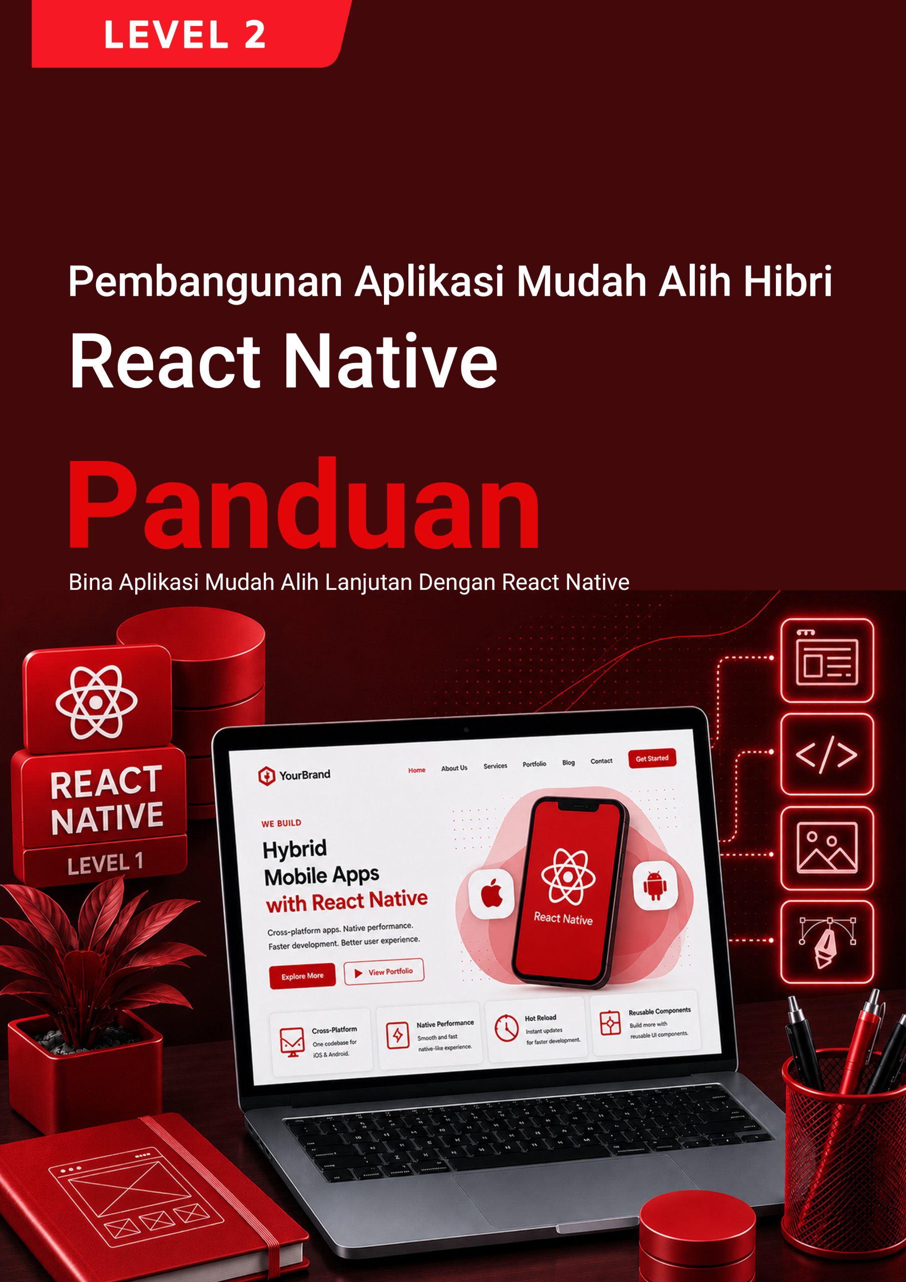 138. Pembangunan Aplikasi Mudah Alih Hibrid (React Native) Level 2