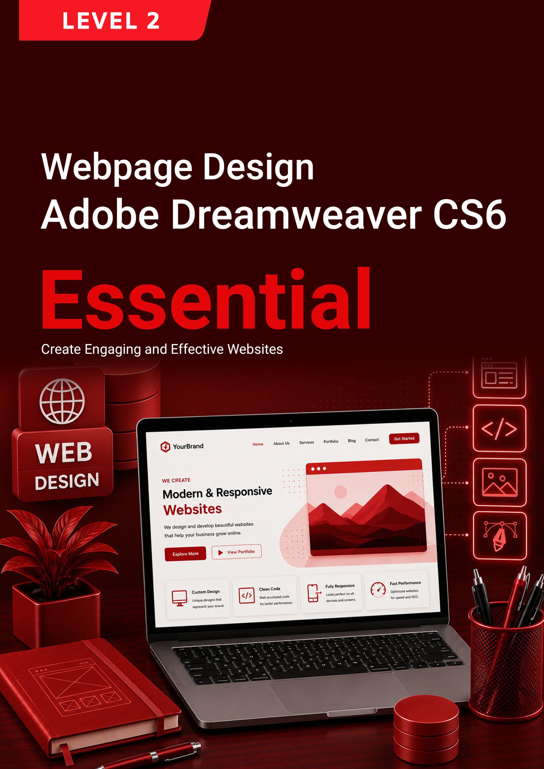 246. Webpage Design (Adobe Dreamweaver CS6) Level 2