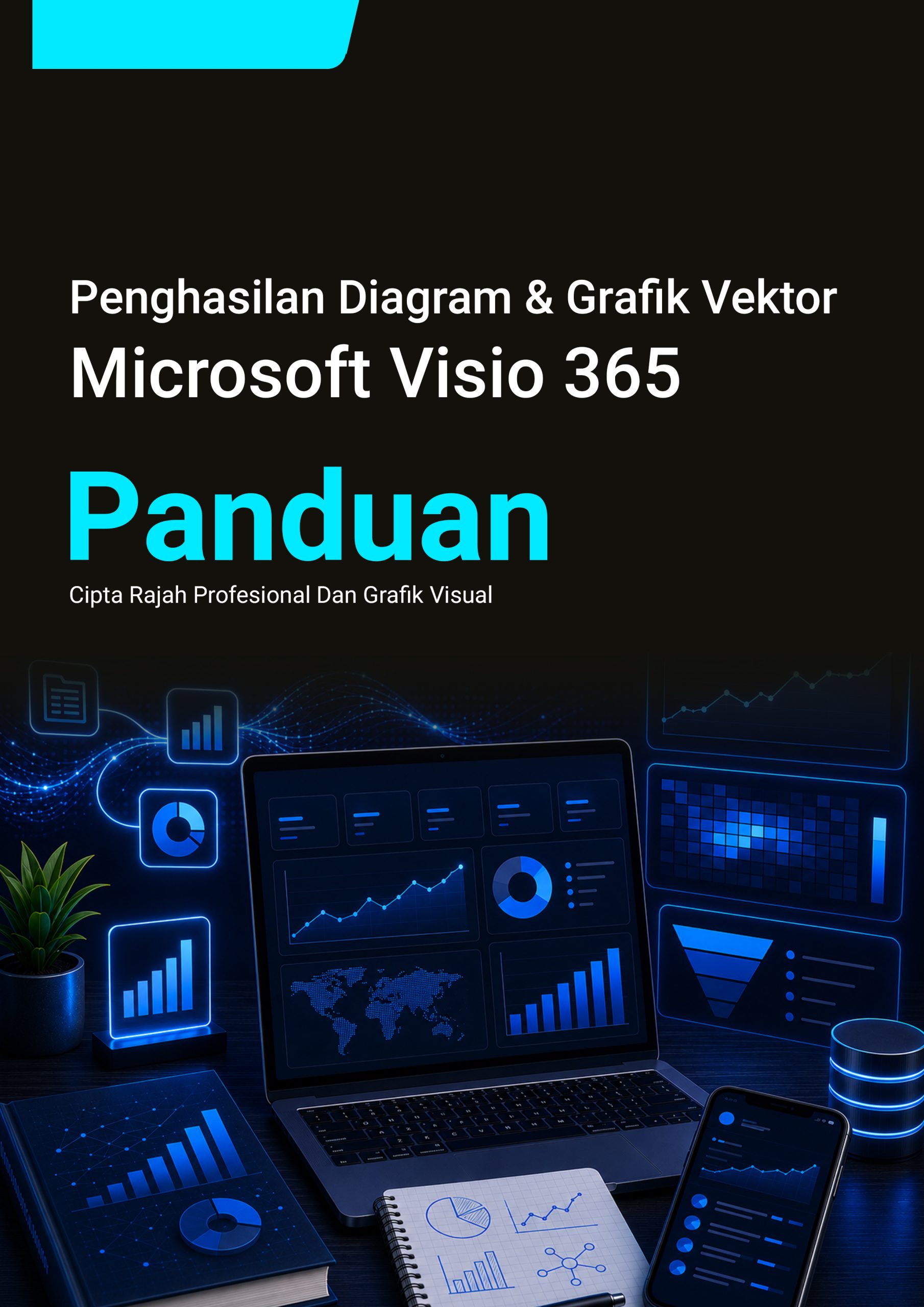 98. Penghasilan Diagram & Grafik Vektor (Microsoft Visio 365)